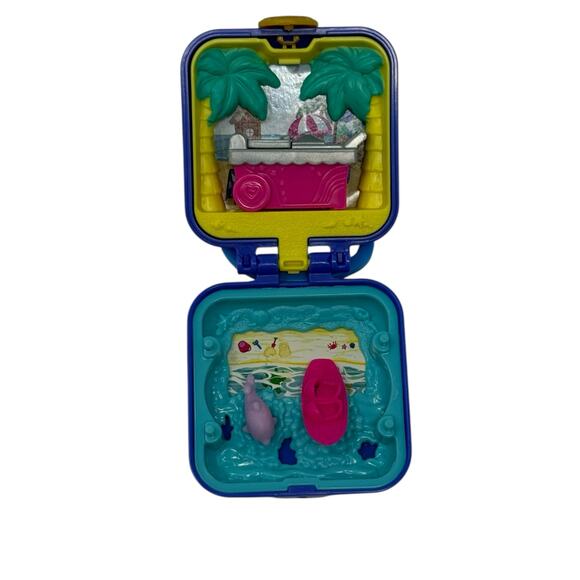 Polly Pocket Shani Tropical Beach Compact With Mobile Ice Cream Cart NO DOLL - Picture 5 of 16